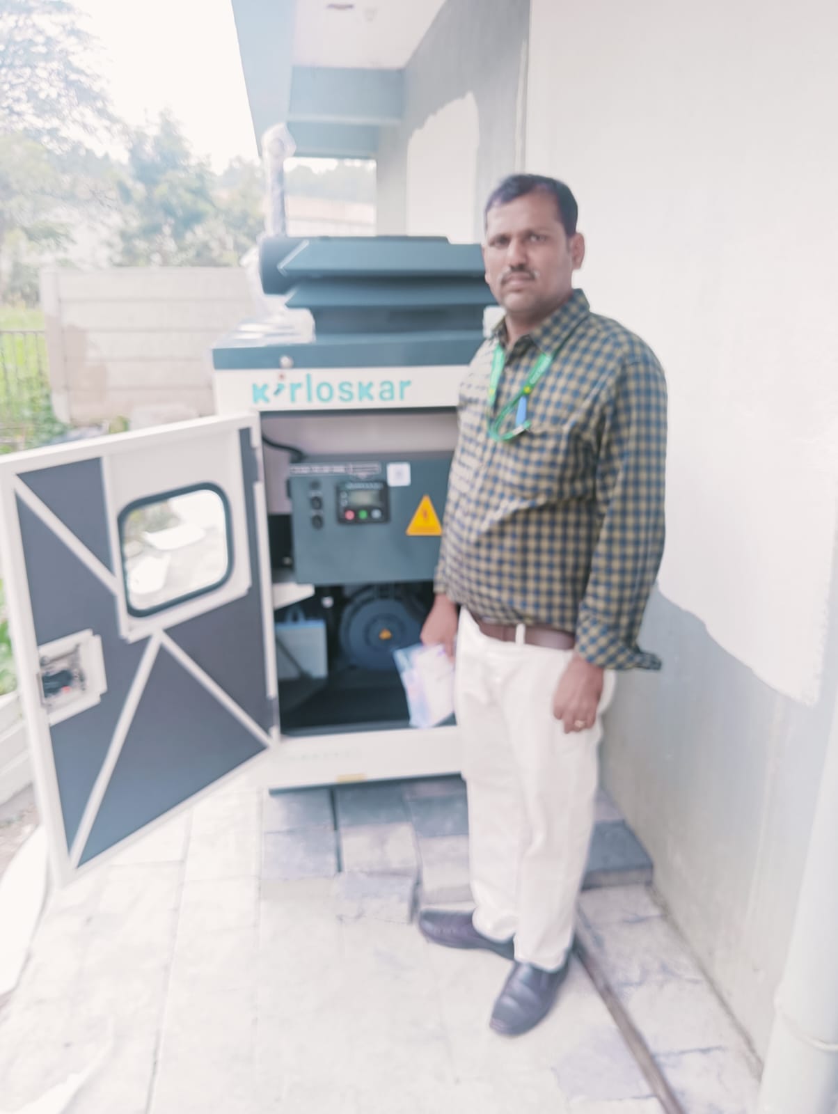 Revamp Power Solutions - Latest update - 10KVA Kirloskar Green DG Set installed at Dabaspete , Bangalore