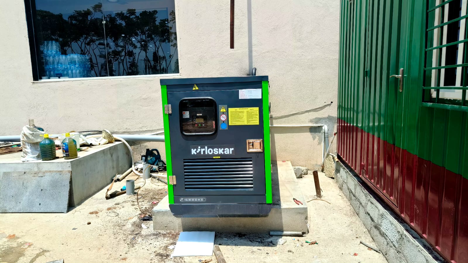 Revamp Power Solutions - Latest update - 10KVA Kirloskar Green DG Set installed at Kodihalli , Bangalore