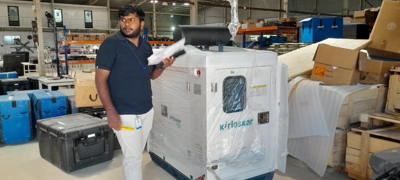 Revamp Power Solutions - Latest update - 10KVA Kirloskar Green DG Set installed at Pattanagere , Bangalore