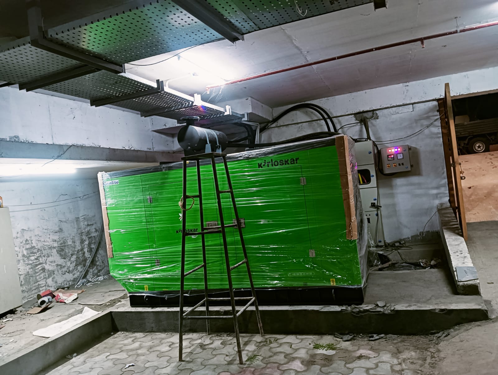 Revamp Power Solutions - Latest update - 125KVA Kirloskar Green DG Set installed at Kasavanahalli , Bangalore