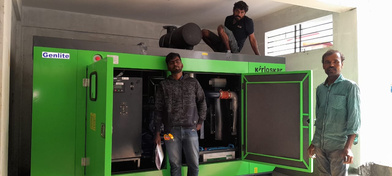 Revamp Power Solutions - Latest update - 125KVA Kirloskar Green DG Set installed at Sahakara Nagar , Bangalore