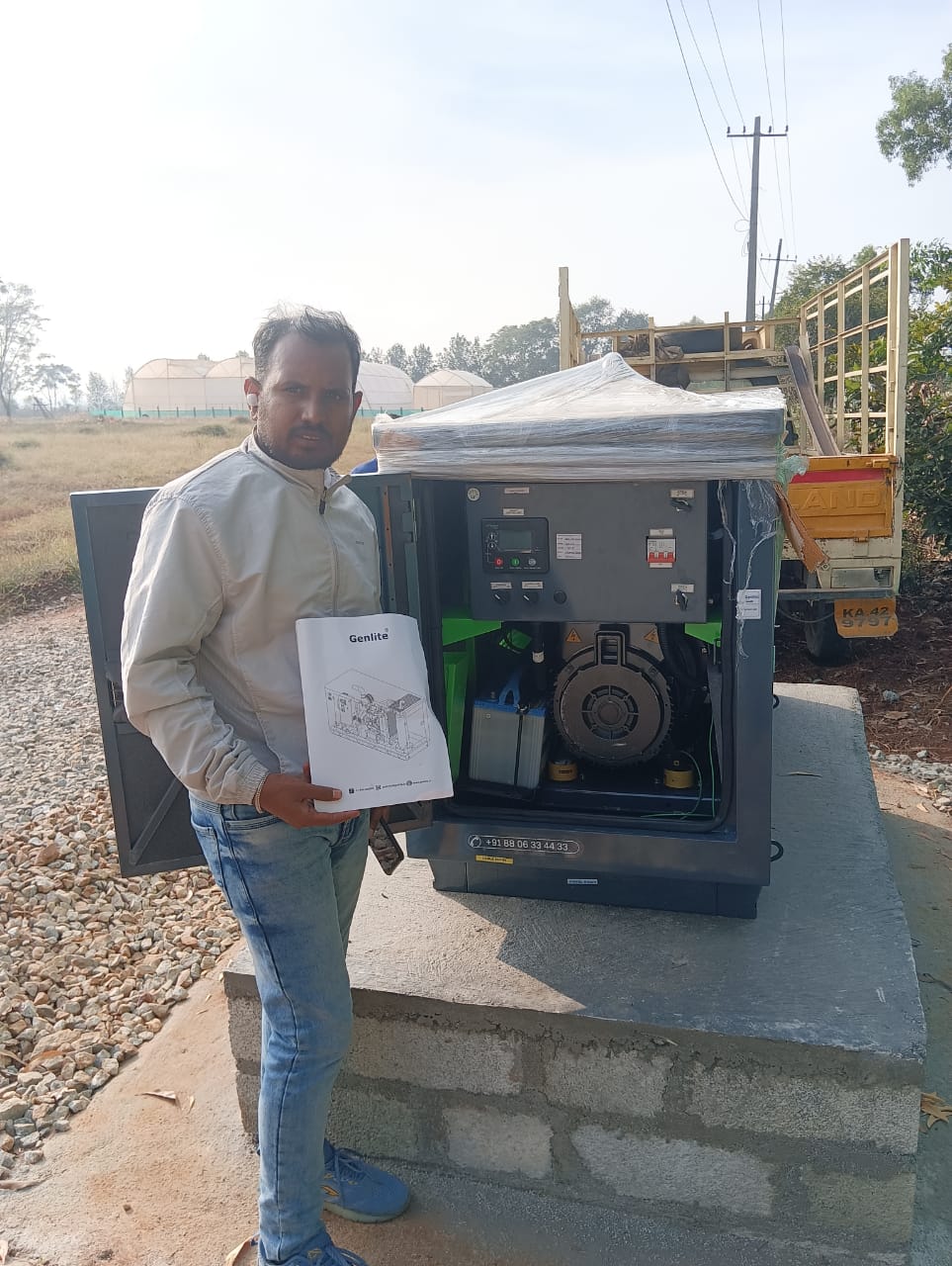 Revamp Power Solutions - Latest update - 15KVA Kirloskar Green DG Set installed at Doddaballapur , Bangalore