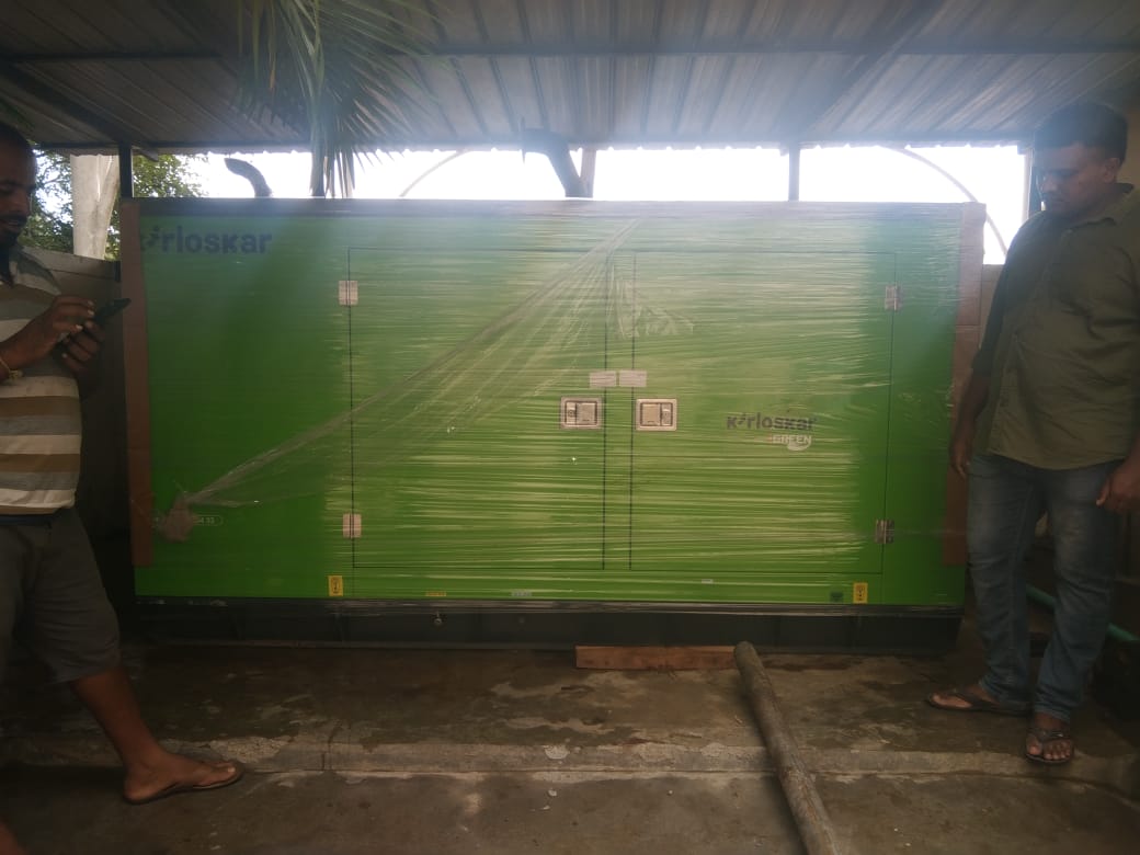 Revamp Power Solutions - Latest update - 15KVA Kirloskar Green DG Set installed at Jnanabharathi , Bangalore