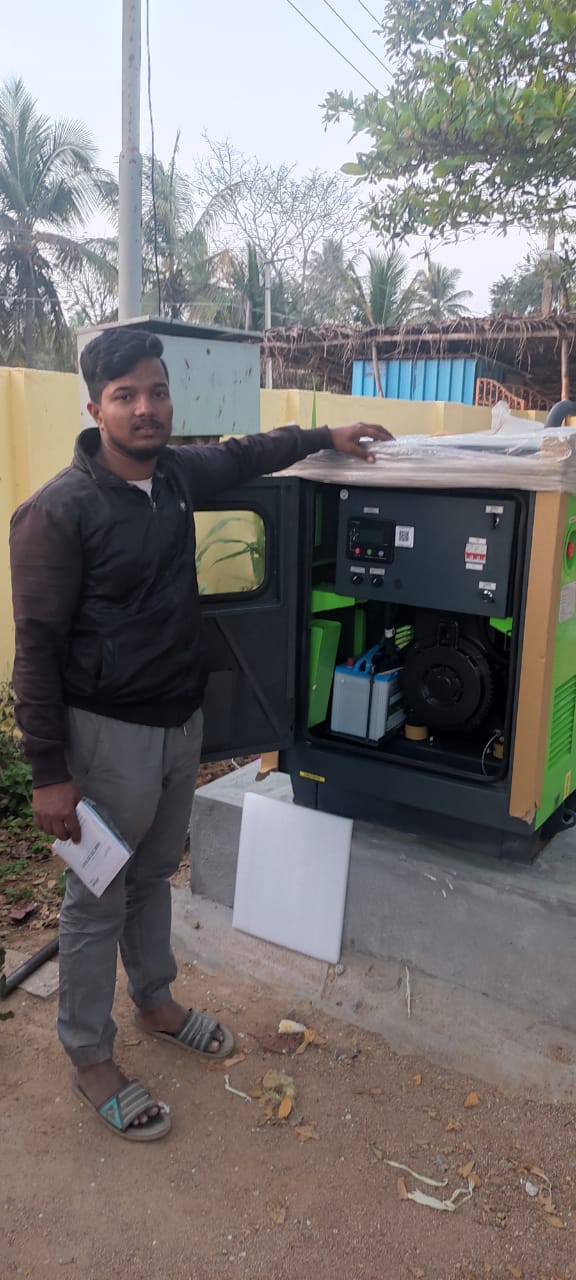 Revamp Power Solutions - Latest update - 15KVA Kirloskar Green DG Set installed at Ramohalli , Bangalore