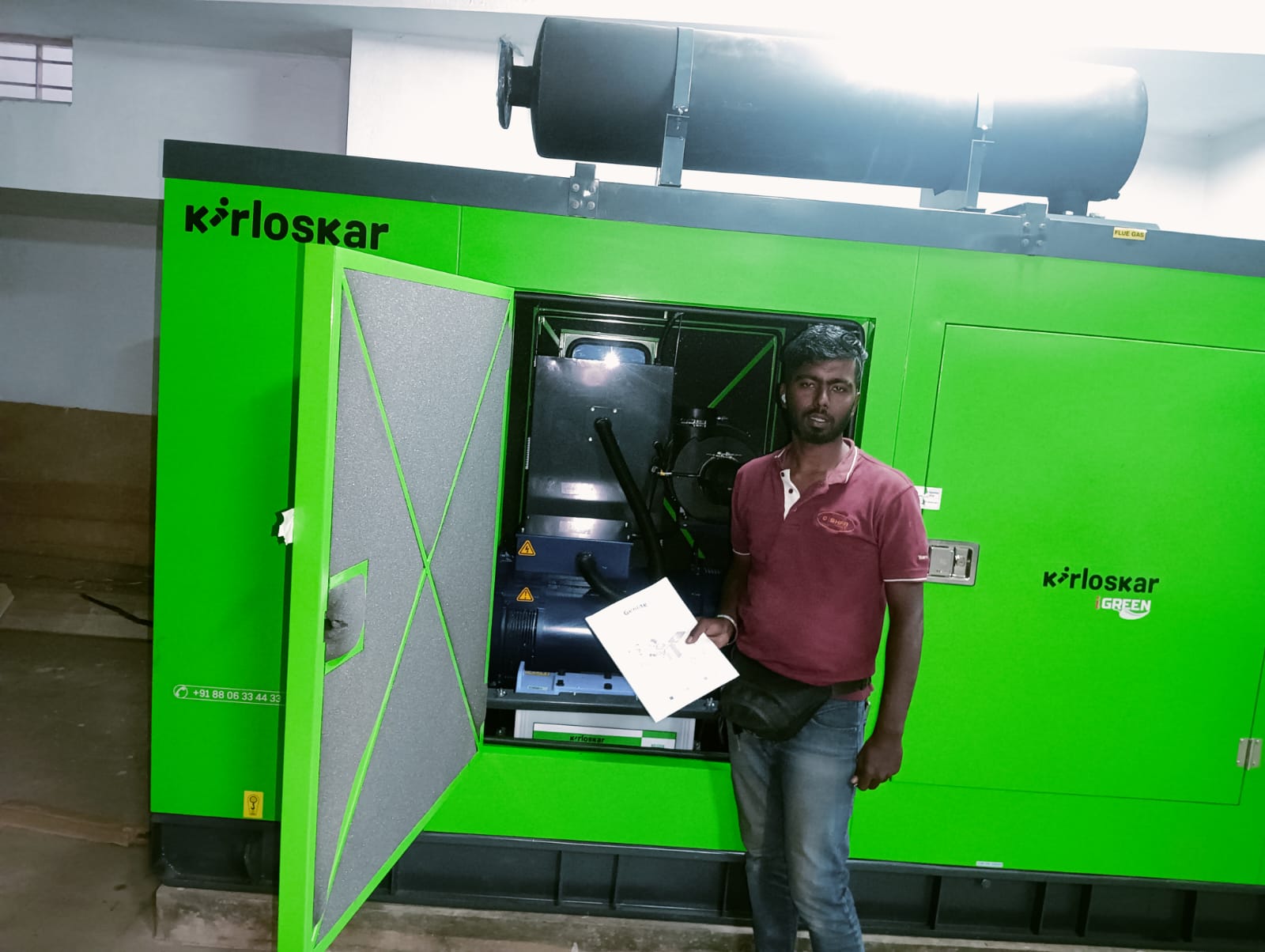 Revamp Power Solutions - Latest update - 160KVA Kirloskar Green DG Set installed at Jakkur , Bangalore