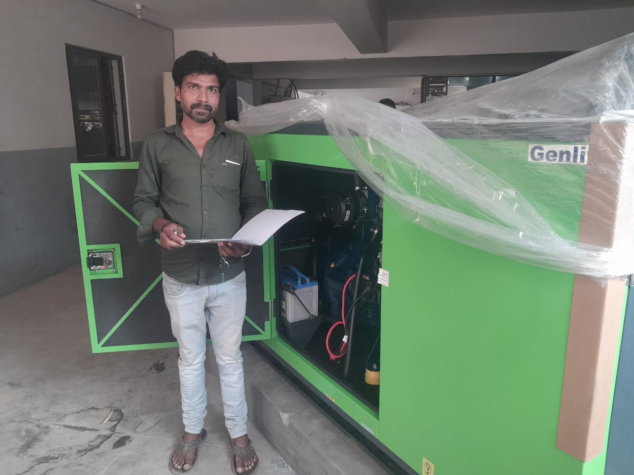 Revamp Power Solutions - Latest update - 20KVA Kirloskar Green DG Set installed at Bidadi Bangalore.