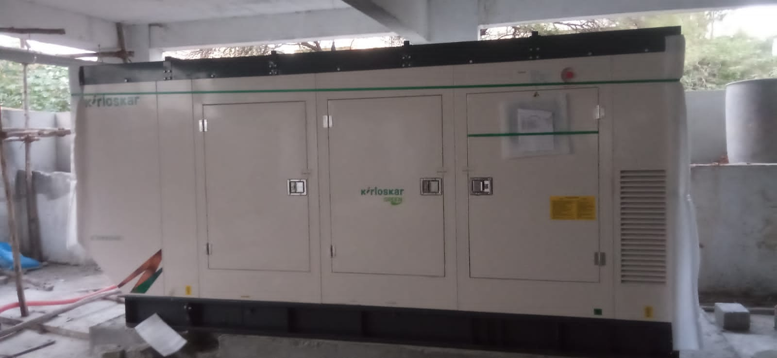 Revamp Power Solutions - Latest update - 200KVA Kirloskar Green DG Set installed at Kasavanahalli , Bangalore