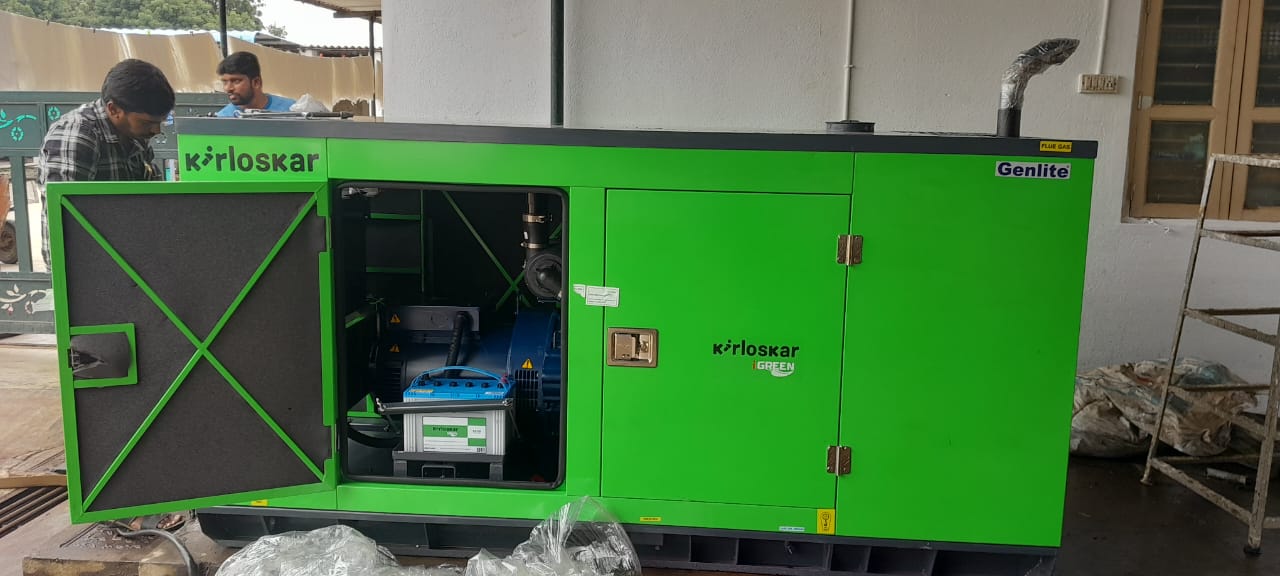 Revamp Power Solutions - Latest update - 20KVA Kirloskar Green DG Set installed at Janapriya , Bangalore