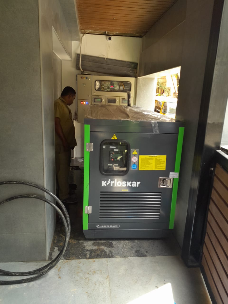 Revamp Power Solutions - Latest update - 20KVA Kirloskar Green DG Set installed at Shivajinagar , Bangalore