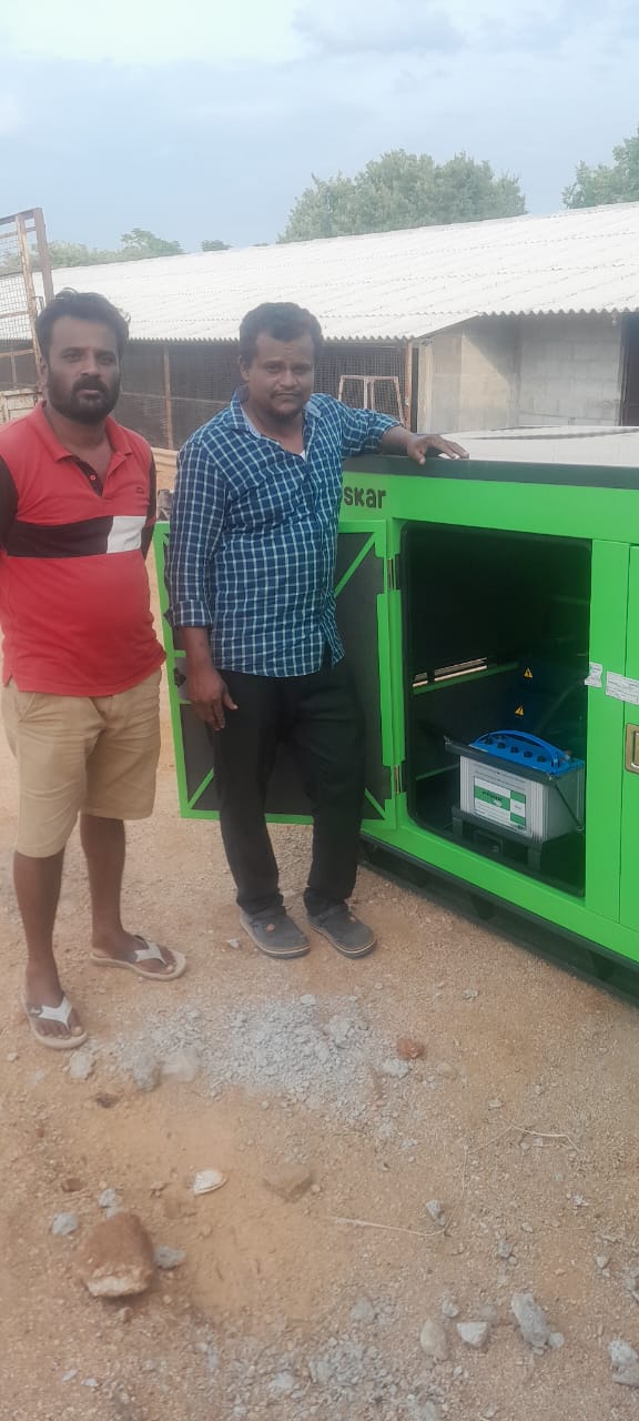 Revamp Power Solutions - Latest update - 20KVA Kirloskar Green DG Set installed at Tubinkere industrial area , Mandya