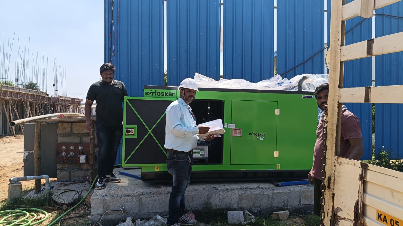 Revamp Power Solutions - Latest update - 25KVA Kirloskar Green DG Set installed at Anekal , Bangalore