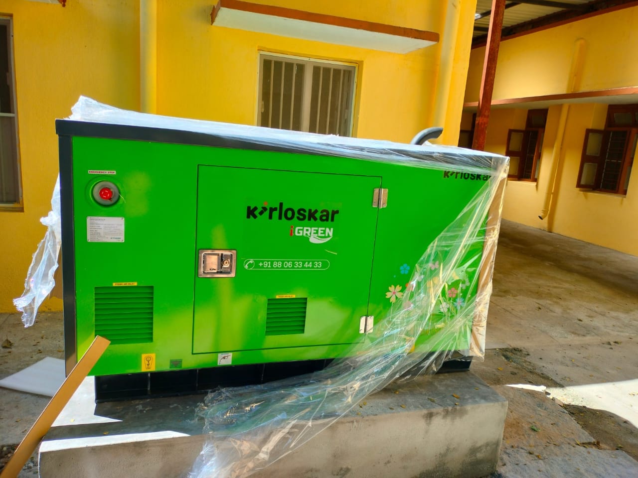 Revamp Power Solutions - Latest update - 25KVA Kirloskar Green DG Set installed at K R Puram , Bangalore