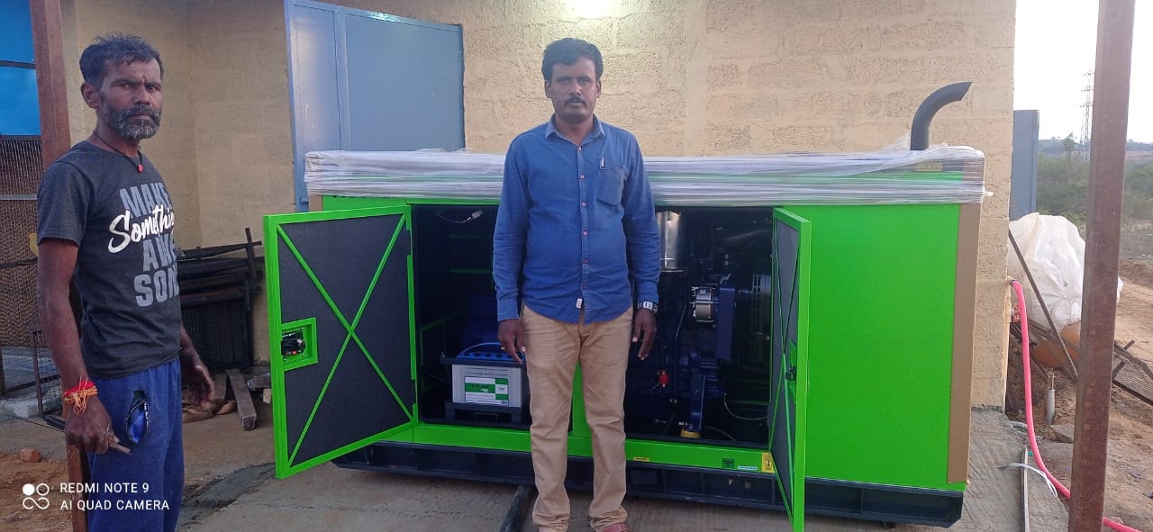 Revamp Power Solutions - Latest update - 25KVA Kirloskar Green DG Set installed at Sanakamvaripalli , Kolar