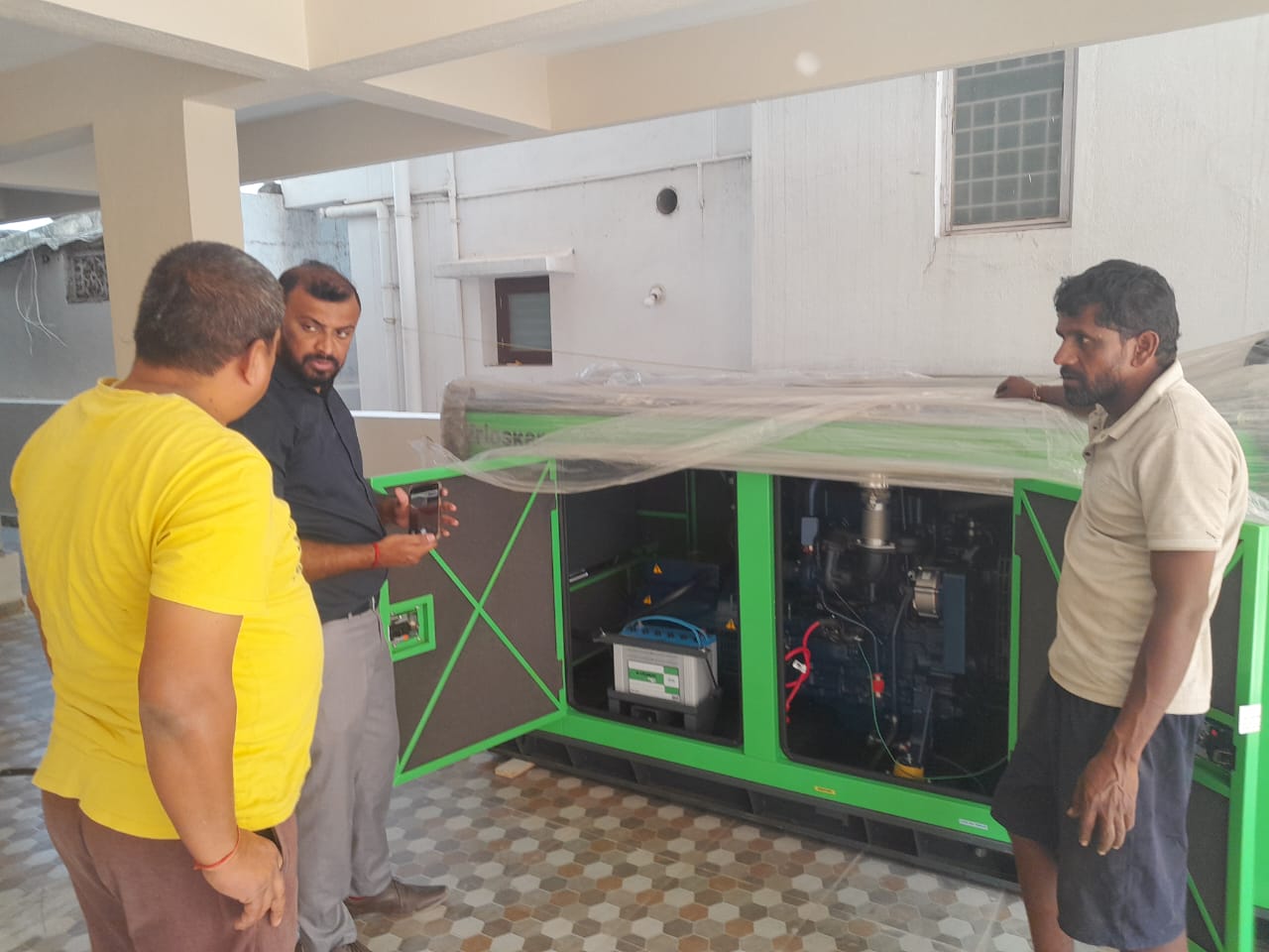 Revamp Power Solutions - Latest update - 25KVA Kirloskar Green DG Set installed at Mahadevapura , Bangalore