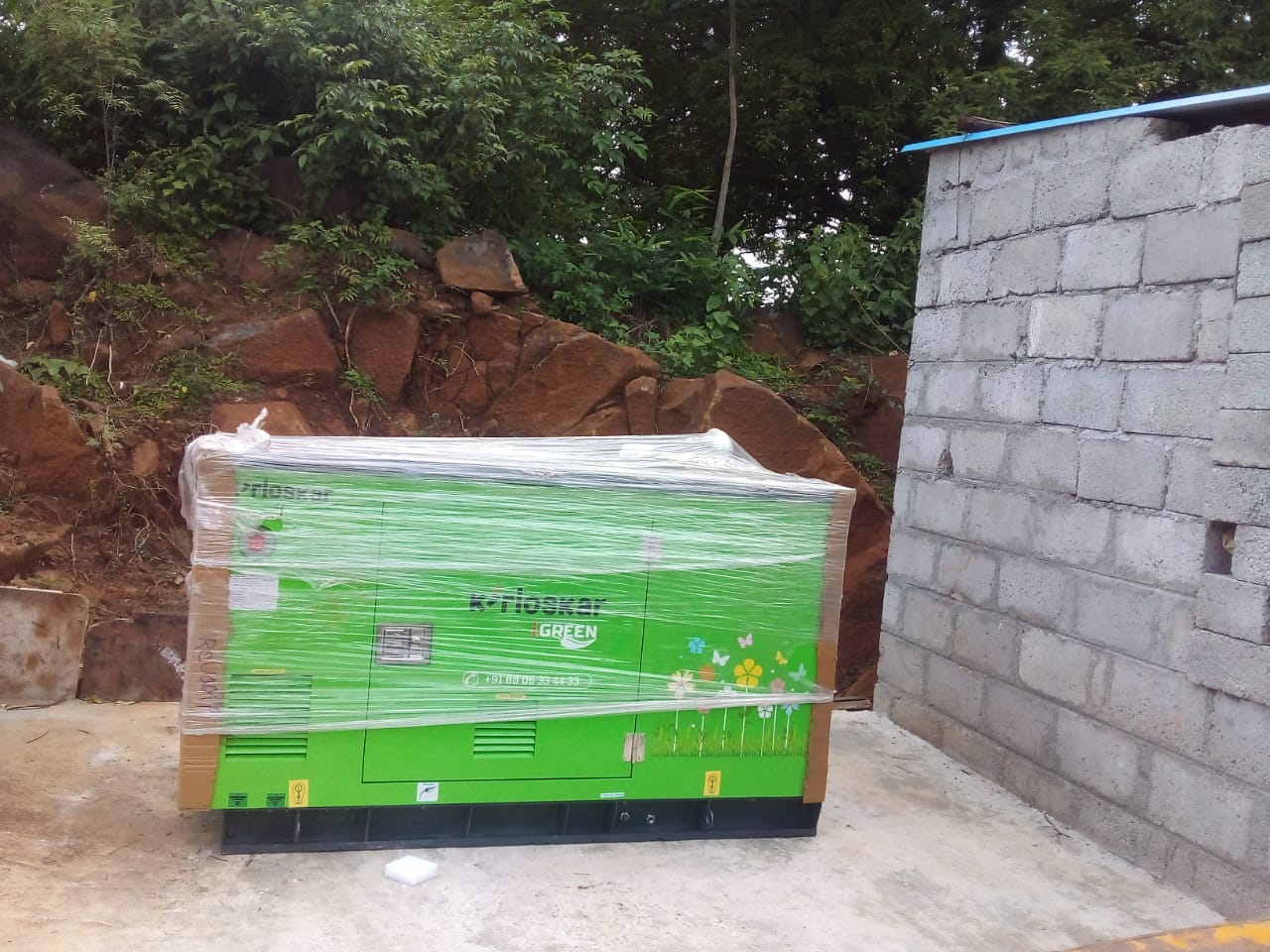 Revamp Power Solutions - Latest update - 25KVA Kirloskar Green DG Set installed at K R Market , Bangalore