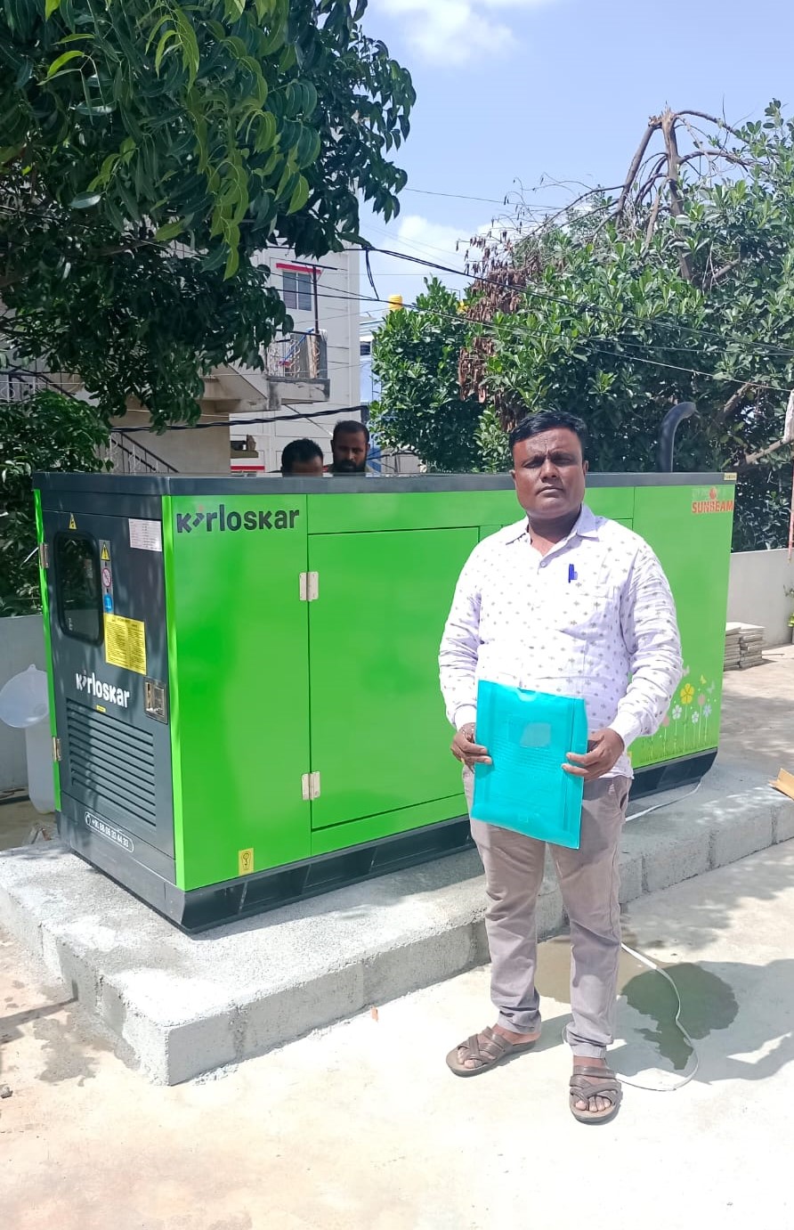 Revamp Power Solutions - Latest update - 25KVA DG Set installed at Bommanahalli