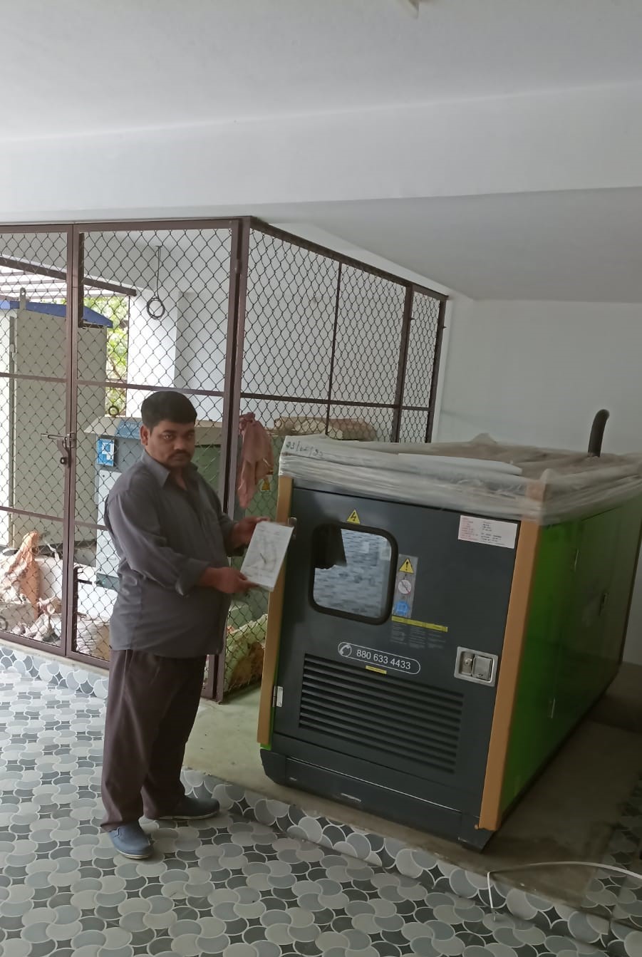 Revamp Power Solutions - Latest update - 25KVA Kirloskar Green DG Set installed at BEML Layout , Bangalore