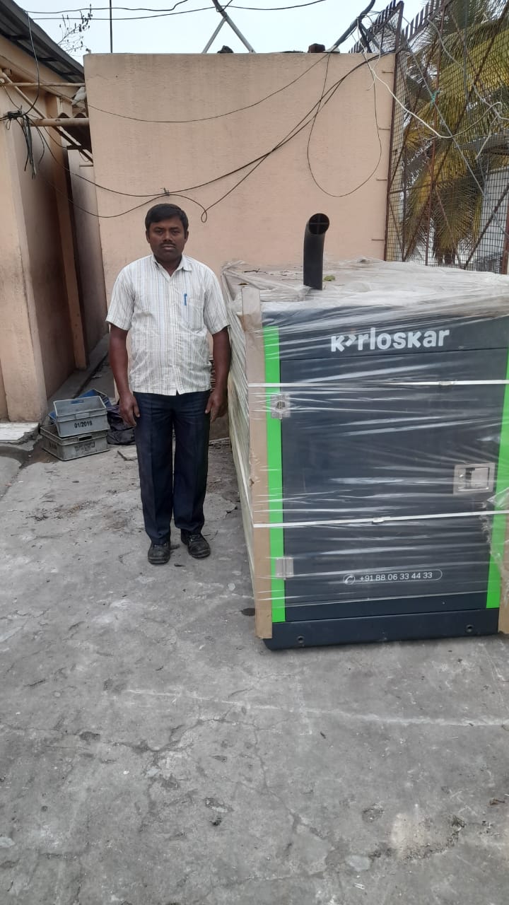 Revamp Power Solutions - Latest update - 25KVA Kirloskar Green DG Set installed at C V Raman Nagar , Bangalore