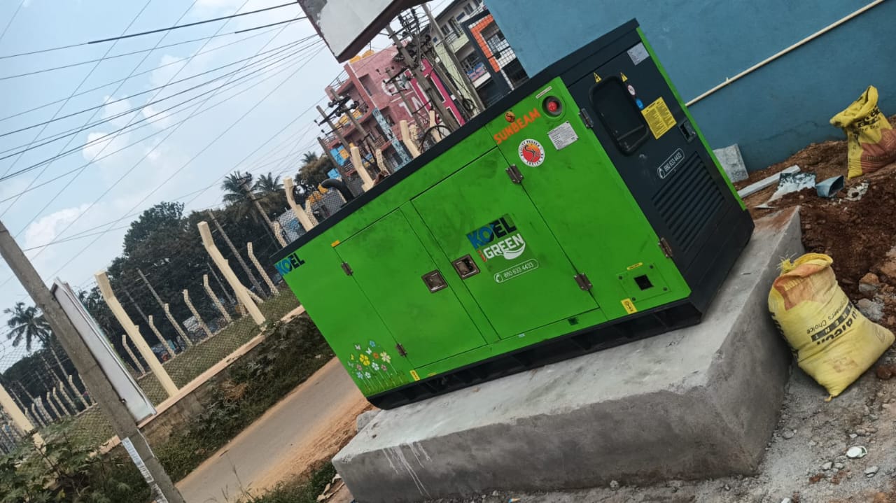 Revamp Power Solutions - Latest update - 30KVA Kirloskar Green DG Set installed at Dabaspete , Bangalore