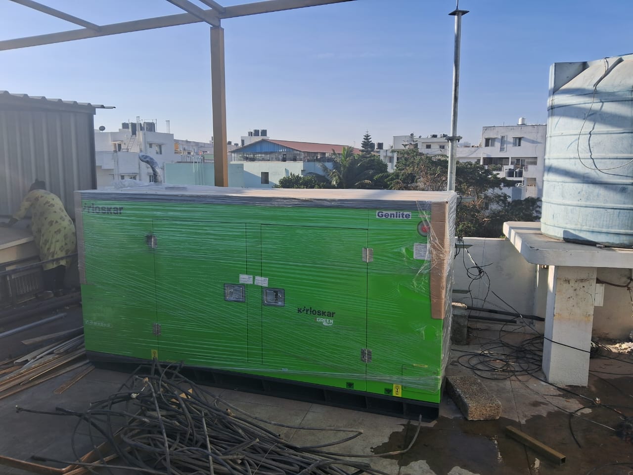 Revamp Power Solutions - Latest update - 30KVA Kirloskar Green DG Set installed at Kodihalli , Bangalore