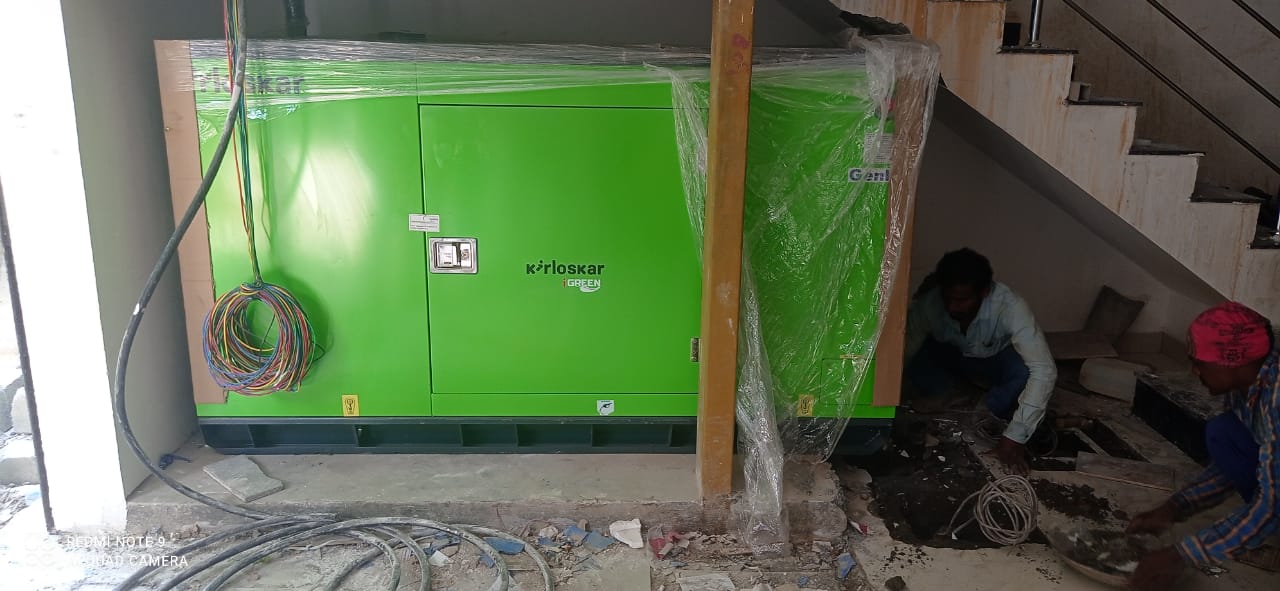 Revamp Power Solutions - Latest update - 30KVA Kirloskar Green DG Set installed at Shivaji Nagar , Bangalore