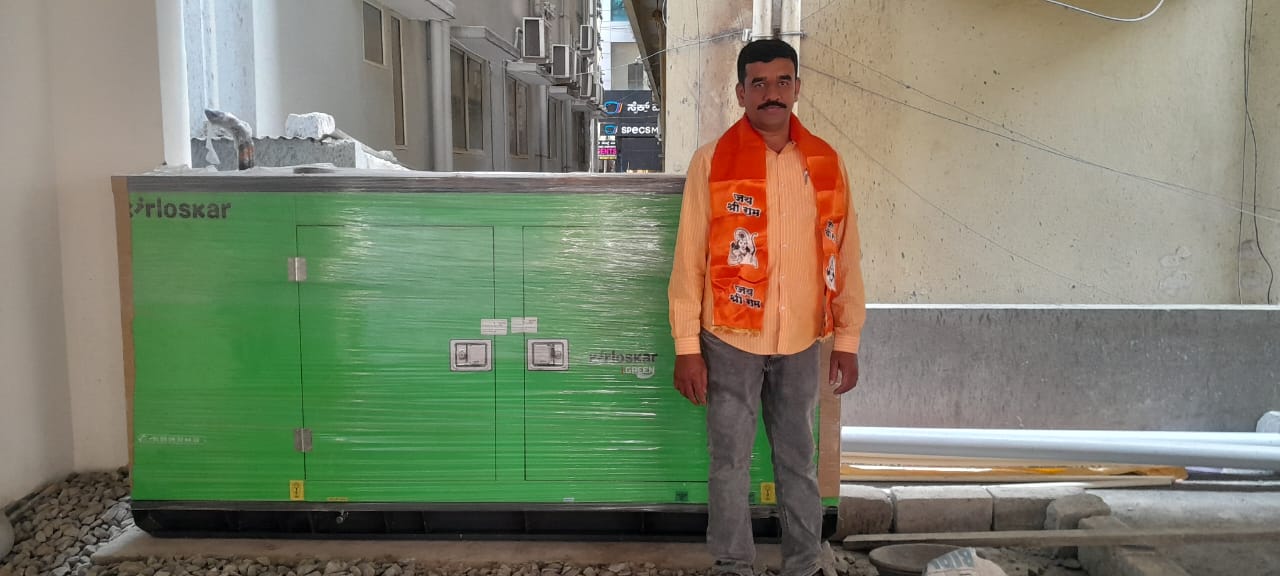 Revamp Power Solutions - Latest update - 30KVA Kirloskar Green DG Set installed at Marathalli , Bangalore