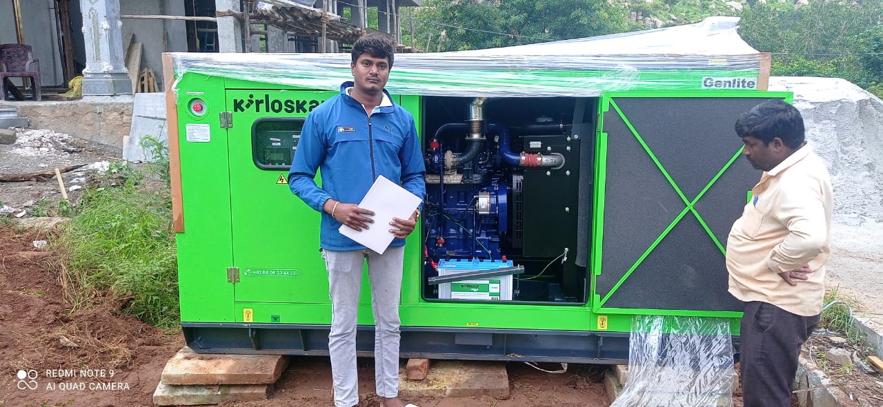 Revamp Power Solutions - Latest update - 35KVA Kirloskar Green DG Set installed at Nandihills , Chikkaballapur