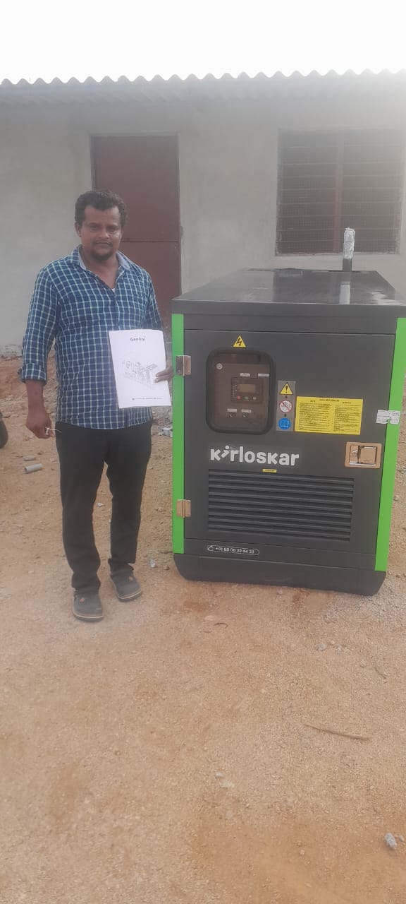 Revamp Power Solutions - Latest update - 35KVA Kirloskar Green DG Set installed at Bethamangala , Kolar