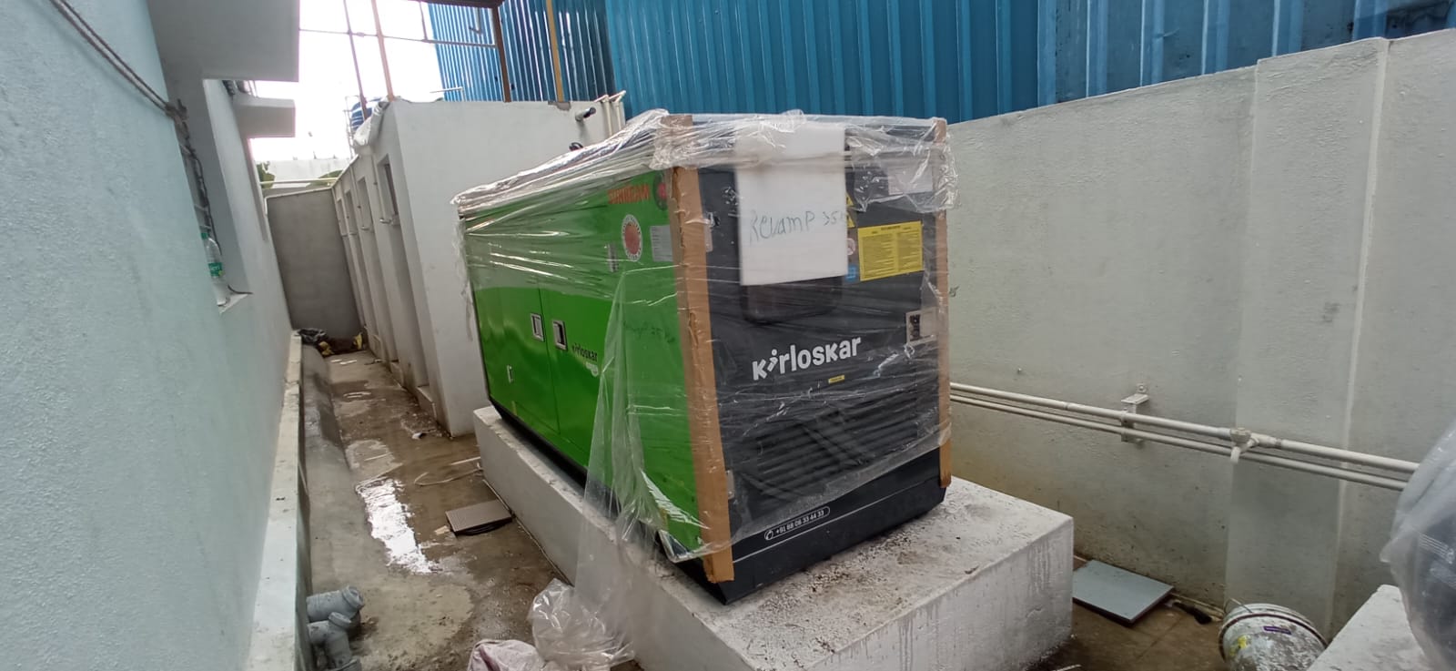 Revamp Power Solutions - Latest update - 35KVA Kirloskar Green DG Set installed at Kalasipalya , Bangalore