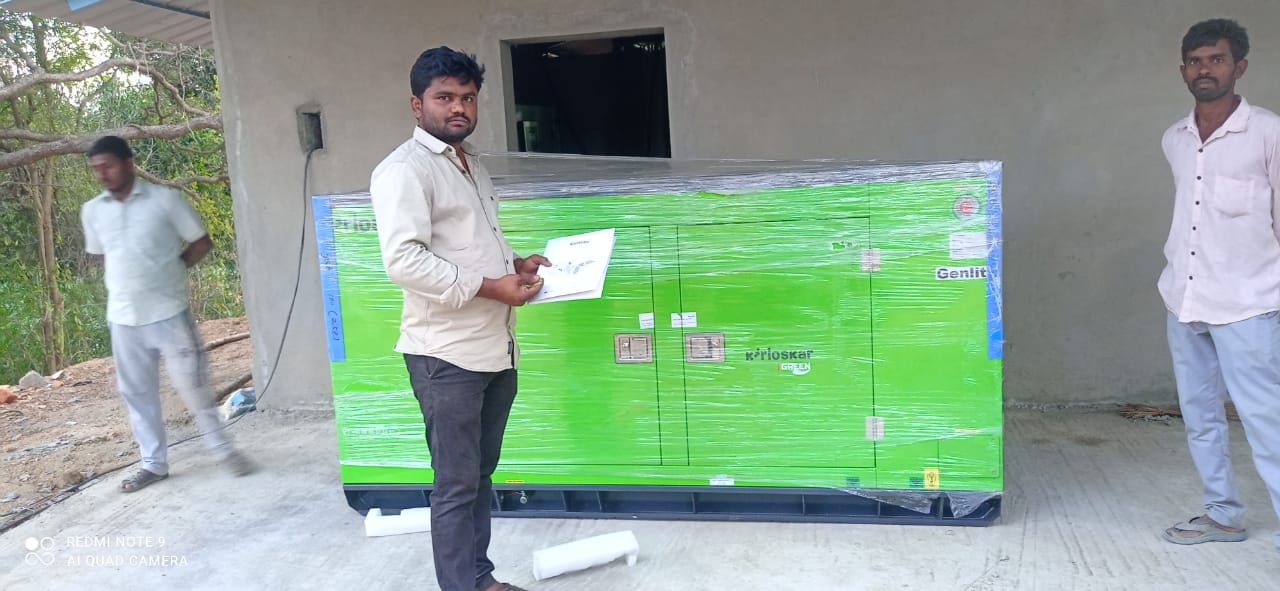 Revamp Power Solutions - Latest update - 35KVA Kirloskar Green DG Set installed at Mulabagilu , Chikkaballapur