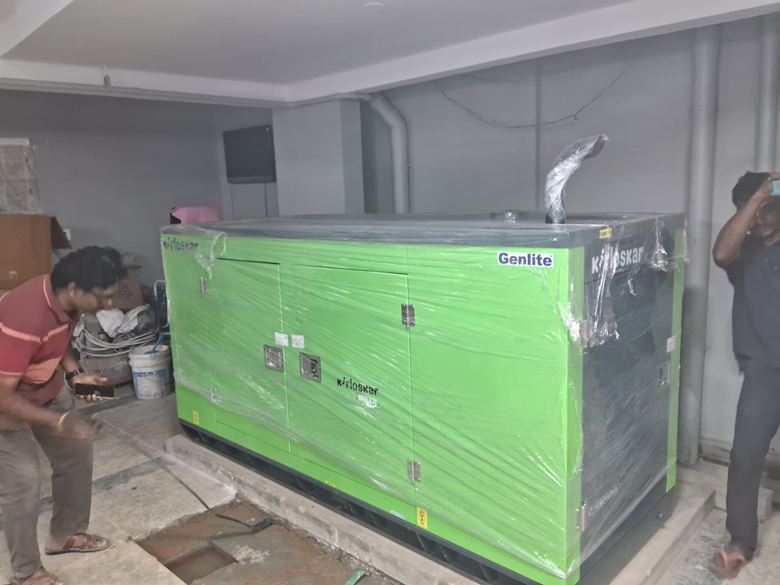 Revamp Power Solutions - Latest update - 35KVA Kirloskar Green DG Set installed at Cox Town , Bangalore