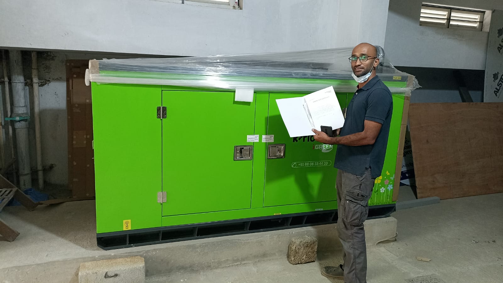 Revamp Power Solutions - Latest update - supplied KOEL Green 15KVA DG set at Judicial layou yelhanka