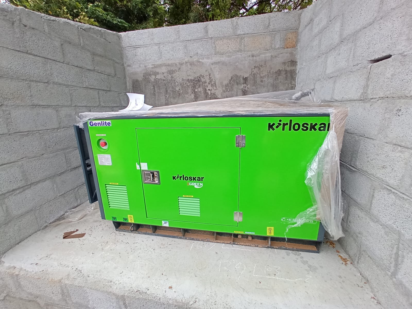 Revamp Power Solutions - Latest update - 40KVA Kirloskar Green DG Set installed at Anekal , Bangalore