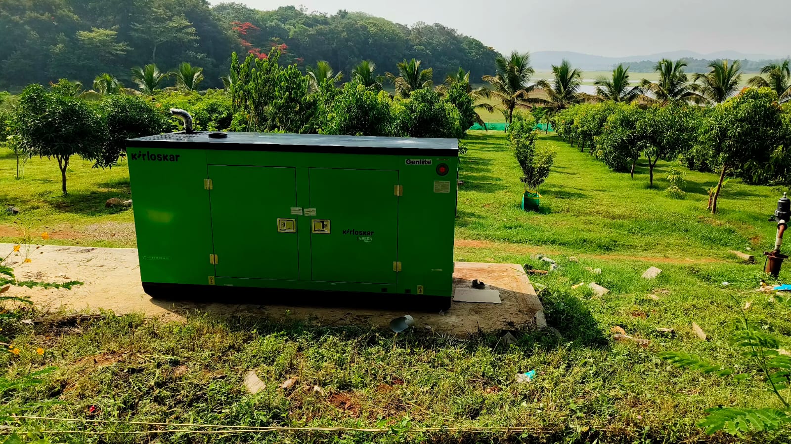 Revamp Power Solutions - Latest update - 40KVA Kirloskar Green DG Set installed at Hiring , Bangalore