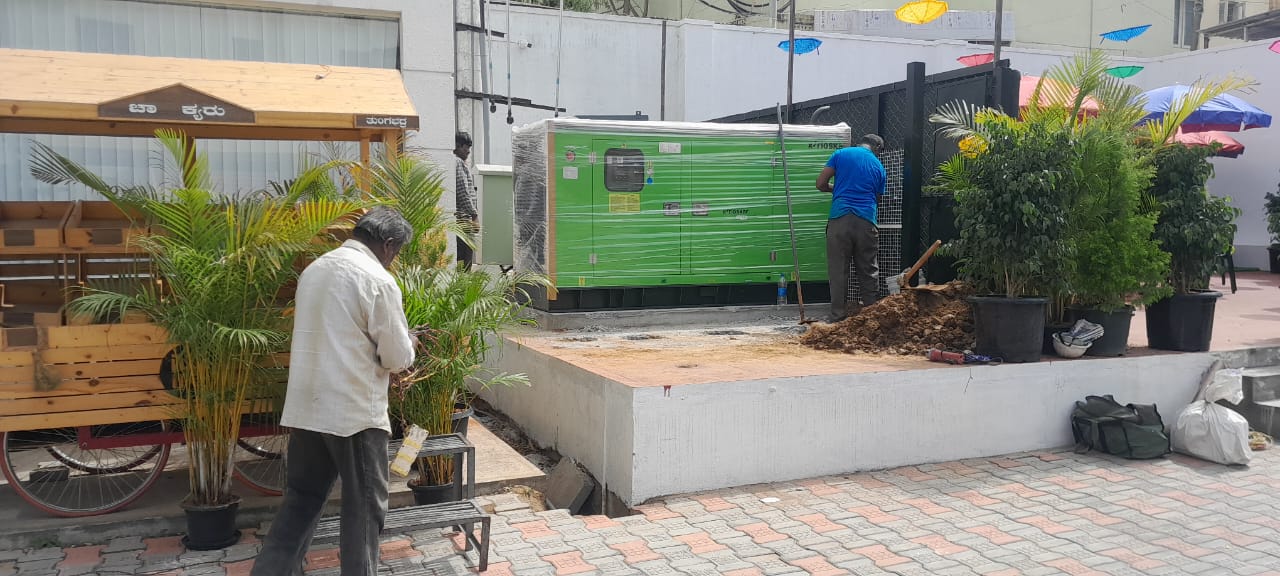 Revamp Power Solutions - Latest update - 40KVA Kirloskar Green DG Set installed at Uttarahalli , Bangalore