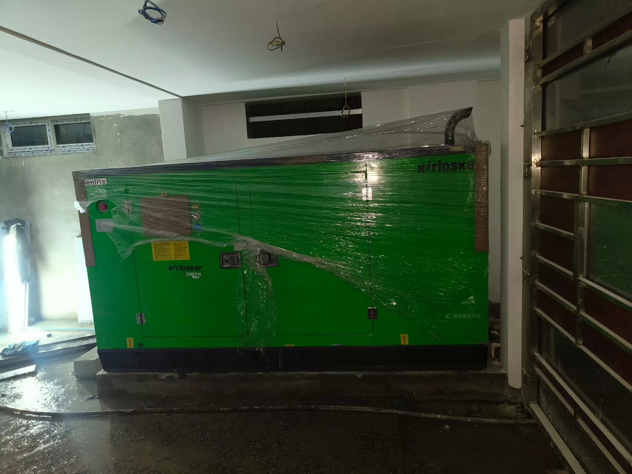 Revamp Power Solutions - Latest update - 45KVA Kirloskar Green DG Set installed at Devanahalli Bangalore.