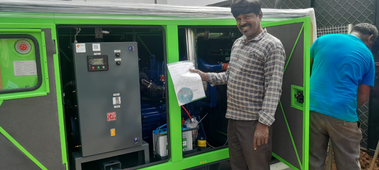 Revamp Power Solutions - Latest update - 45KVA Kirloskar Green DG Set installed at Anand Nagar , Bangalore