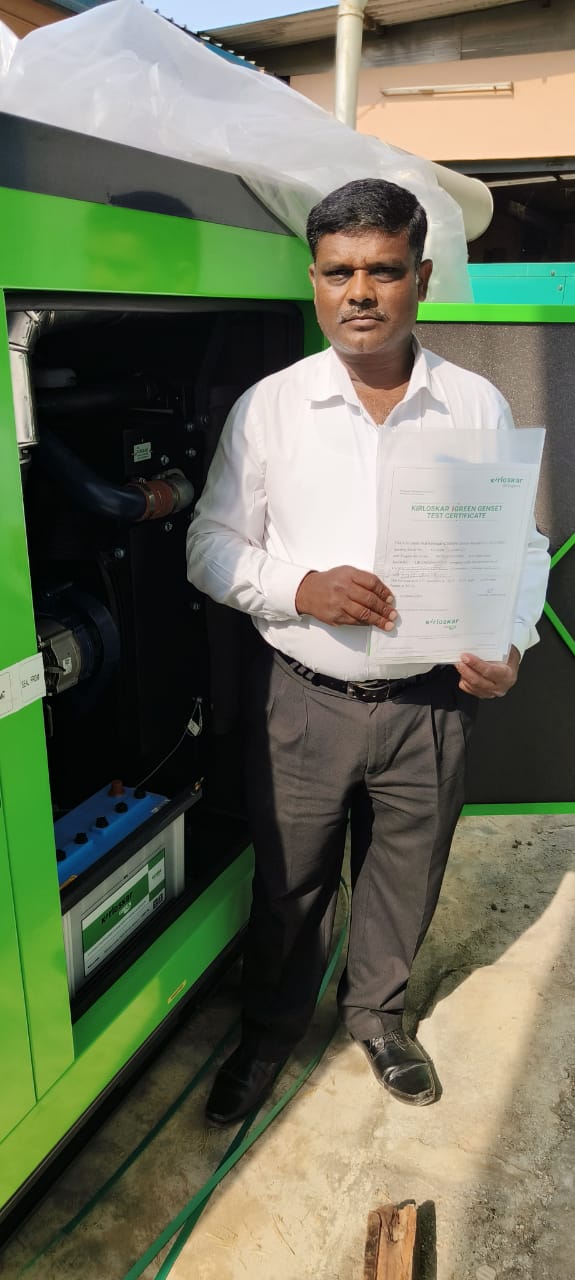 Revamp Power Solutions - Latest update - 5KVA Kirloskar Green DG Set installed at Halsoor Road , Bangalore