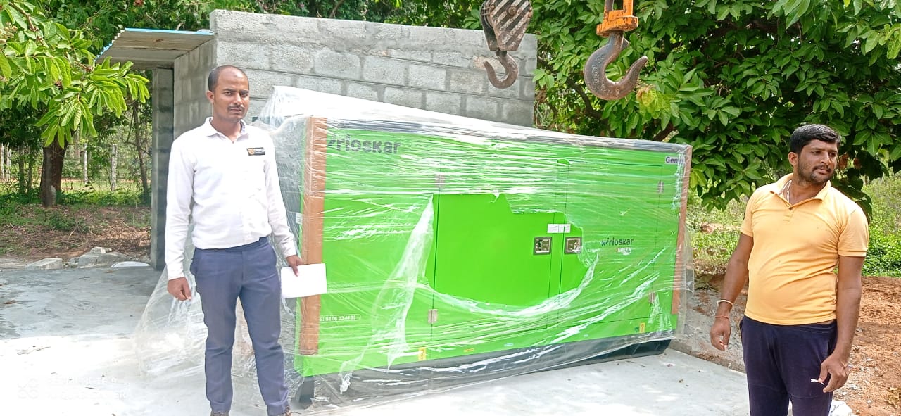 Revamp Power Solutions - Latest update - 62.5KVA Kirloskar Green DG Set installed at Doddaballapur , Bangalore