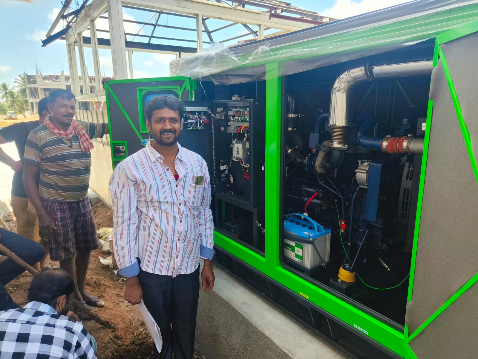 Revamp Power Solutions - Latest update - 82.5KVA Kirloskar Green DG Set installed at Horamavu , Bangalore