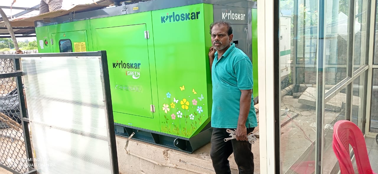 Revamp Power Solutions - Latest update - 82.5KVA Kirloskar Green DG Set installed at Katriguppe  , Bangalore