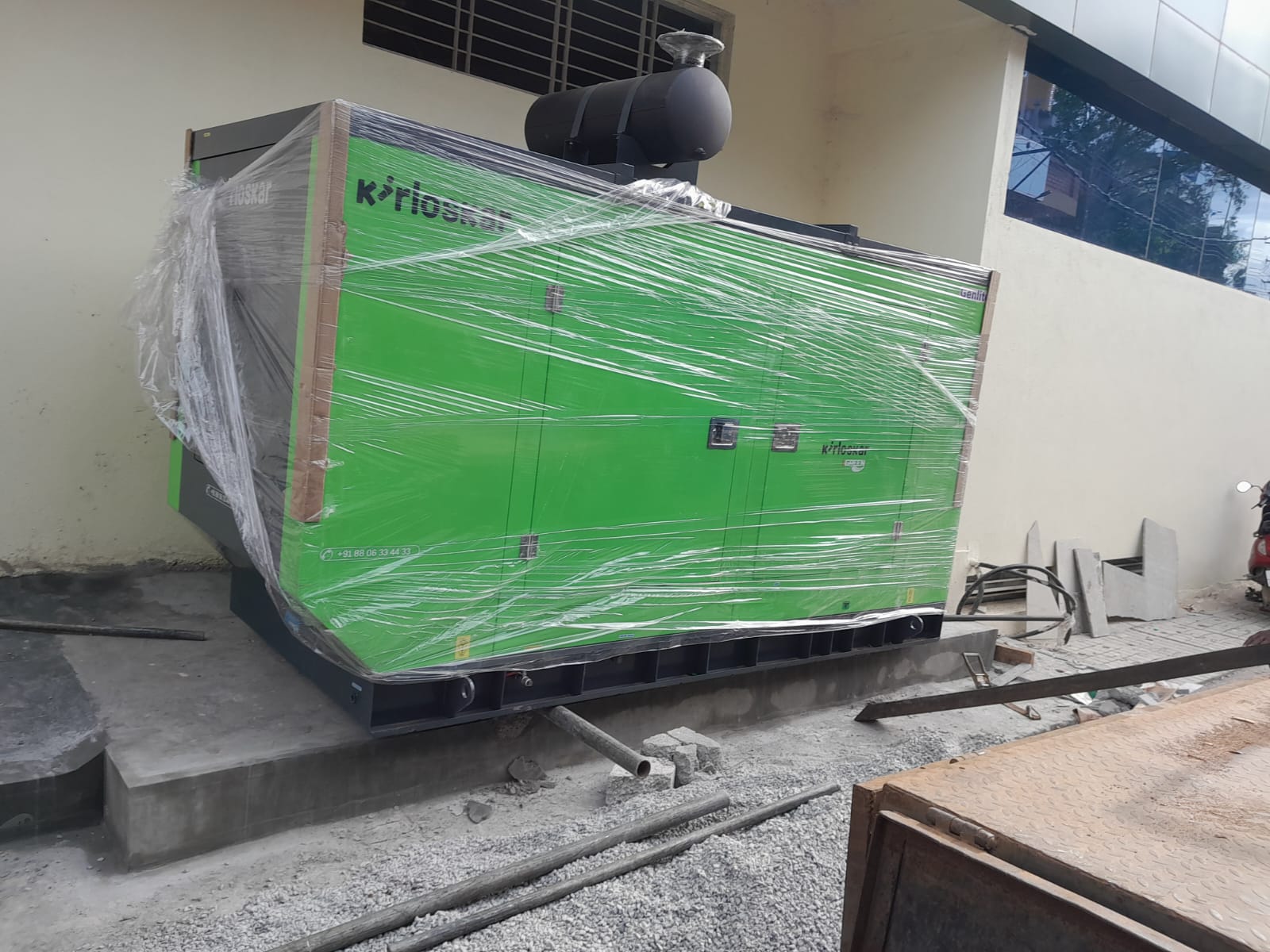 Revamp Power Solutions - Latest update - 125KVA Kirloskar Green DG Set installed at Batawadi , Tumkur