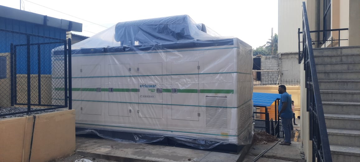 Revamp Power Solutions - Latest update - 200KVA Kirloskar Green DG Set installed at Electronic City , Bangalore