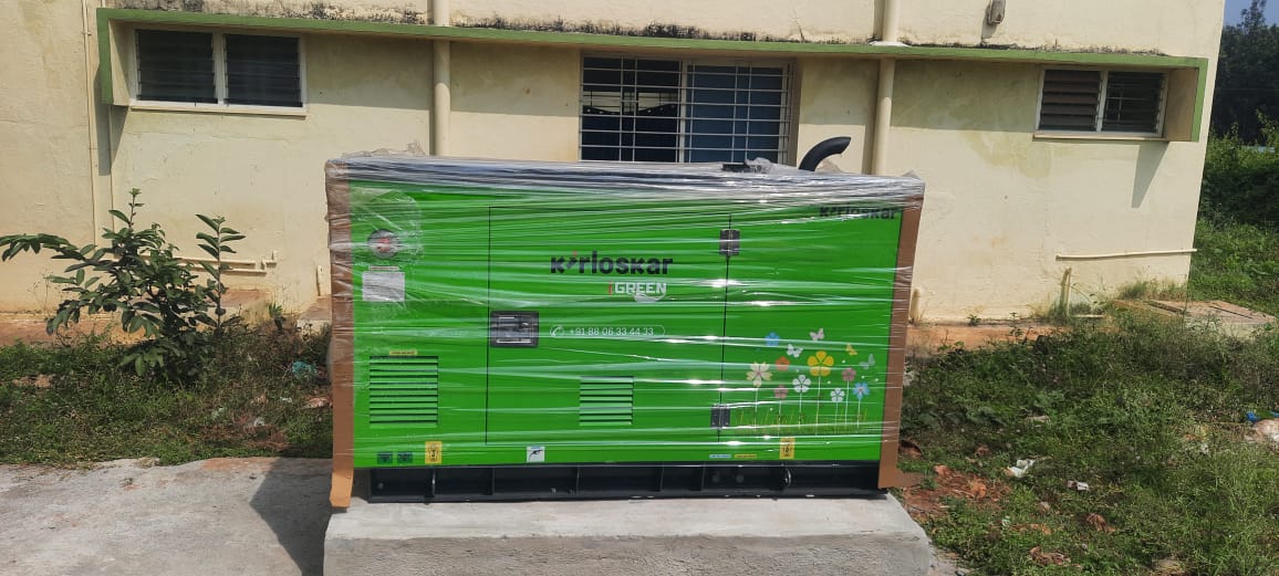 Revamp Power Solutions - Latest update - 15KVA Kirloskar Green DG Set installed at Byyappanahalli , Bangalore